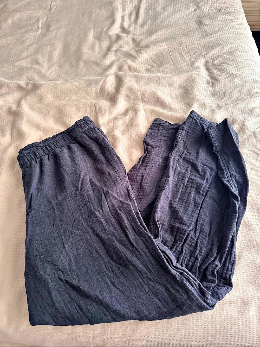 Madewell Wide Leg Pants in Gray Size Medium